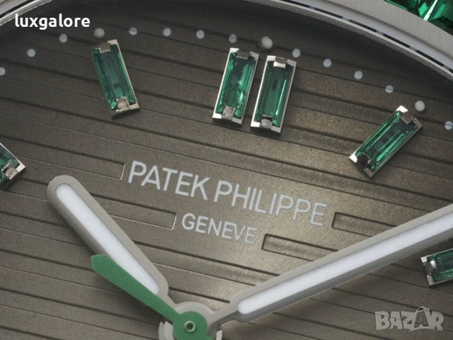 Мъжки часовник Patek Philippe Nautilus Ruby Bezel с автоматичен швейцарски механизъм, снимка 5 - Мъжки - 50616801