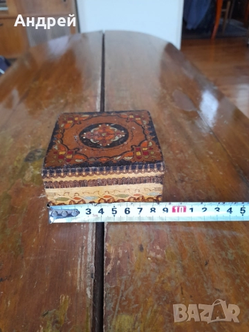 Стара дървена кутия #10, снимка 5 - Други ценни предмети - 52171607