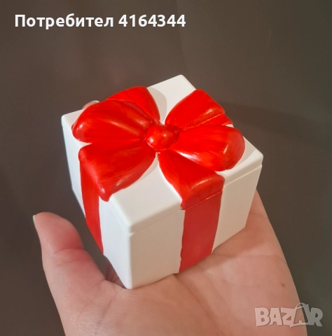 Малка коледна кутиика Подарък, снимка 2 - Декорация за дома - 52282923