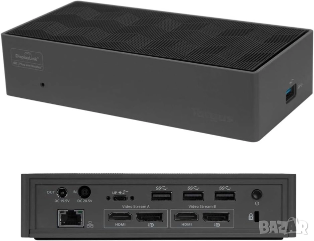 Универсална докинг станция Targus DOCK190-C USB-C/A • 100 W • Dual 4K