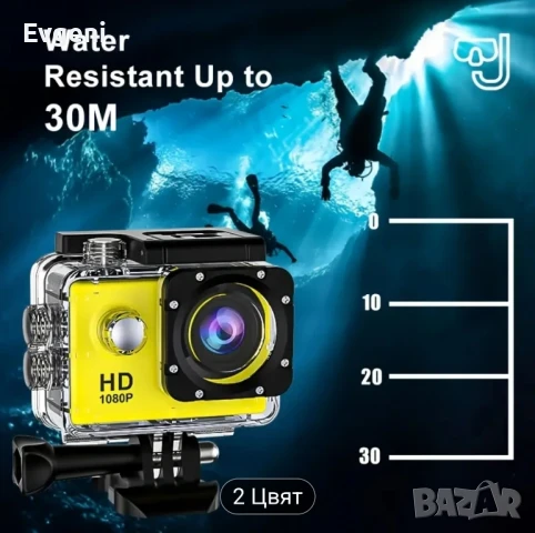 Продавам чисто нова екшън камера, снимка 7 - Камери - 50488292