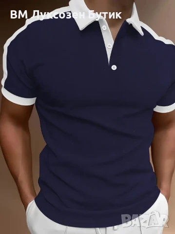 💎 Класическа Луксозна Поло Тениска – За Истински Алфа Мъже, снимка 2 - Тениски - 51191024