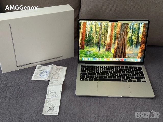 Нов Macbook Air M2 2022 8GB Ram/256GB SSD Silver, снимка 2 - Лаптопи за работа - 54049214