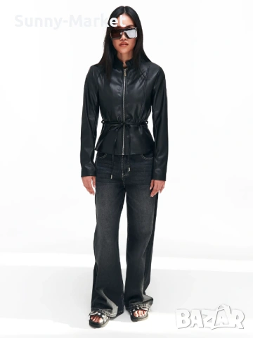 Дамско Премиум яке кожено, снимка 2 - Якета - 53507349
