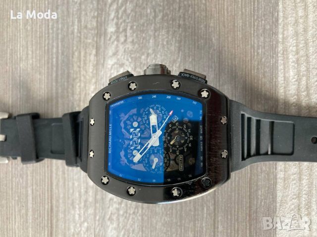 Часовник Richard Mille черен реплика, снимка 3 - Мъжки - 45887413