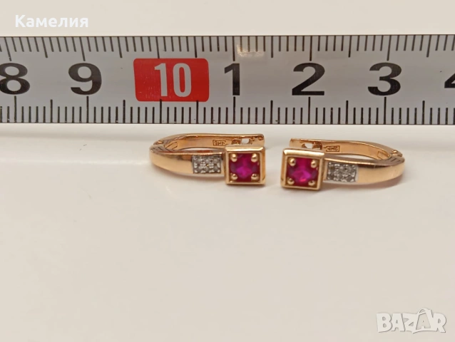 Руско злато , снимка 2 - Обеци - 53520994