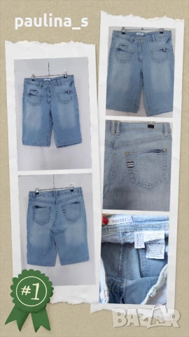 Шест различни броя / Маркови дънкови бермуди , снимка 2 - Къси панталони и бермуди - 50916809