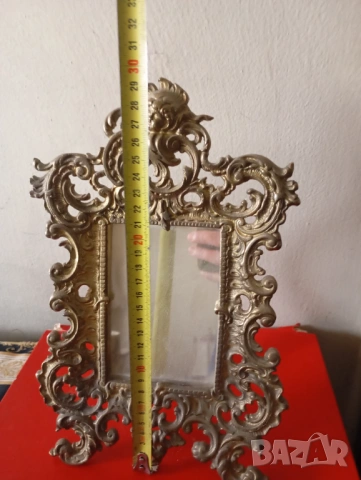 Бароково настолно огледало, снимка 5 - Други ценни предмети - 53664861