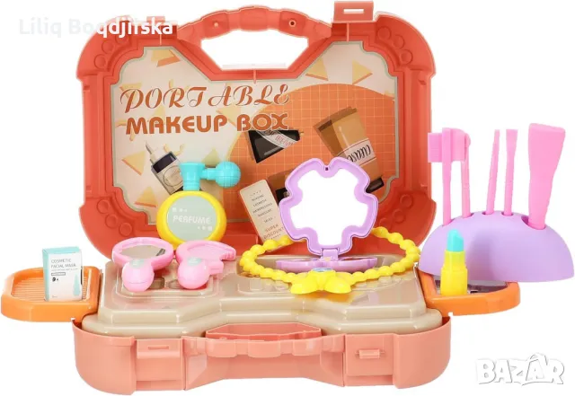 Детски комплект за грим Portable Makeup Box, снимка 3 - Играчки за стая - 48703742