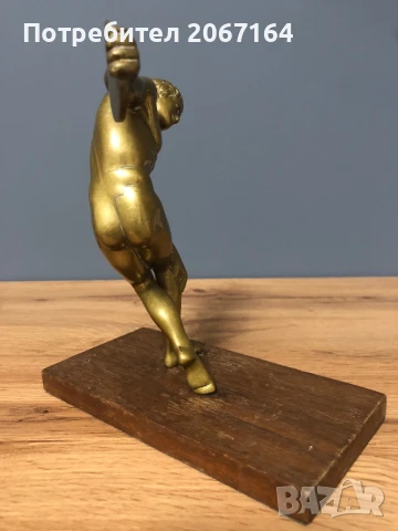 Бронзова фигура на дискохвъргач, снимка 9 - Антикварни и старинни предмети - 50578554
