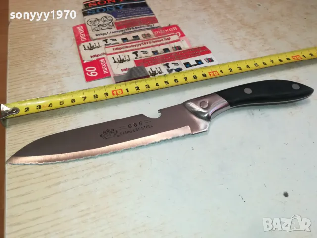 666 STAINLESS STEEL-НОЖ НОЖОВКА 1303251528, снимка 6 - Ножове - 49480551