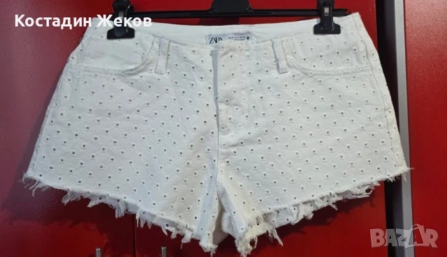 Дамски оригинални къси панталонки дънкови. Като нови. ZARA , снимка 1