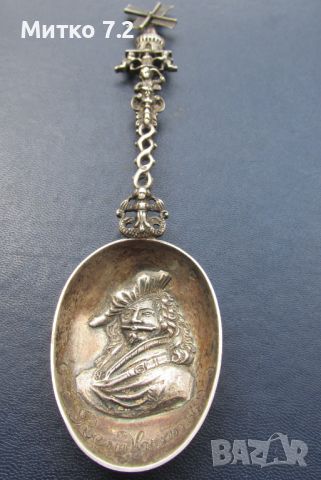 Старинна сребърна лъжица Rembrandt, снимка 7 - Антикварни и старинни предмети - 46470427