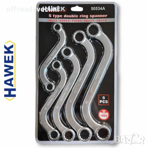 Комплект S Образни Ключове звезди S-образни 5 части комплект HAWEK