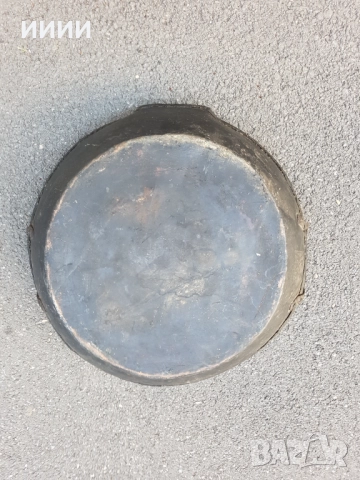 Бакърена тава за лютеница , снимка 3 - Антикварни и старинни предмети - 52753136