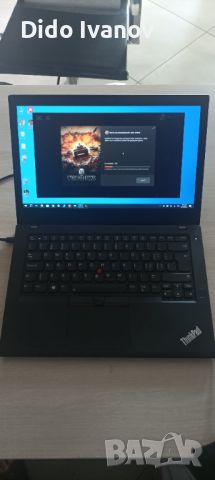 Лаптоп ThinkPad T480 TouchScreen i7 8650U 16GB 256SSD Nvidia MX150 2 батерии, снимка 1