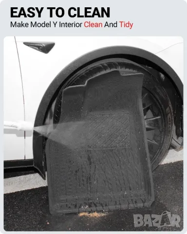 Tesla model Y 3D текстурирани трислойни всезонни стелки за салона , снимка 5 - Аксесоари и консумативи - 49332337
