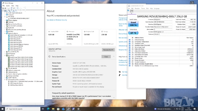 Lenovo ThinkCentre SFF M920s i5-8500/256GB/8GB, снимка 11 - Работни компютри - 53694325