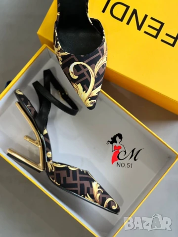 обувки на ток fendi versace, снимка 2 - Дамски ежедневни обувки - 50769912