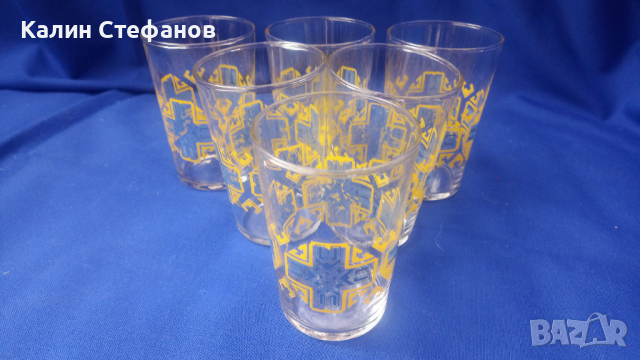 Руски стакани за чай, тънкостенни, термоустойчиви, шарка – 6 бр, снимка 3 - Чаши - 44938965