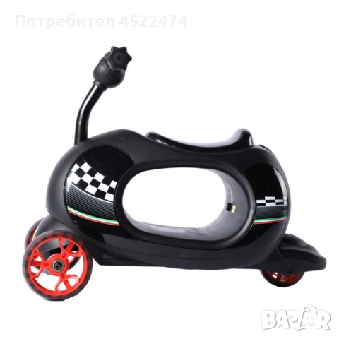 Детска Тротинетка с Родителски Контрол Ferrari 4 в 1! НОВА, снимка 6 - Детски велосипеди, триколки и коли - 52050814