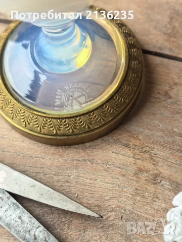 Антикварна ваза Sèvres – френски опалин „Bulle de Savon“, XIX век, снимка 8 - Антикварни и старинни предмети - 54065869