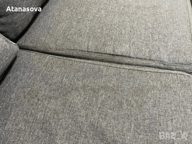 Разтегателен ъглов диван с функция за сън сив, снимка 6 - Дивани и мека мебел - 53025222