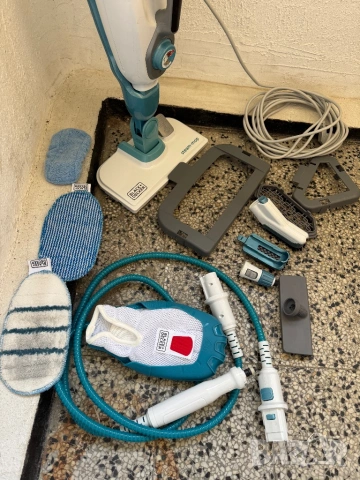 Парочистачка 17 в 1 Black & Decker FSMH1321 Парен Моп 1300W, 0.5L Резервоар, Steam Mop!, снимка 5 - Парочистачки и Водоструйки - 53802843