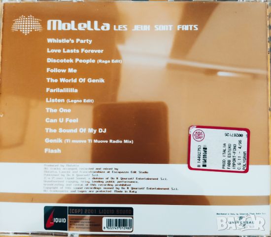 Molella оригинален диск , снимка 3 - CD дискове - 45903116