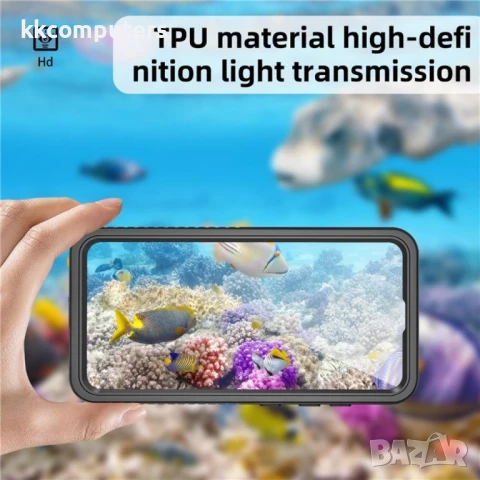 REDPEPPER за Samsung Galaxy S25 Водоустойчив / Удароустойчив Калъф + Скрийн Протектор – Черен, IP68 , снимка 2 - Калъфи, кейсове - 50736314