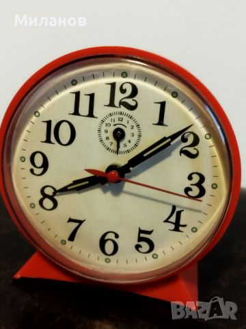 Стари механичен будилник, настолен часовник, снимка 2 - Антикварни и старинни предмети - 46390128