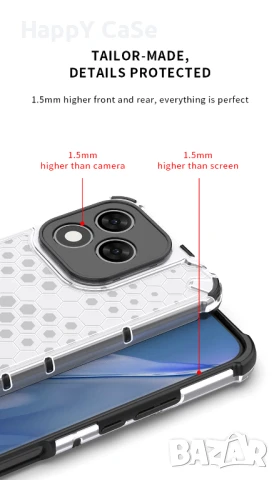 Honor 400 Lite 5G / HONEYCOMB MAGSAFE Удароустойчив кейс гръб калъф, снимка 10 - Калъфи, кейсове - 50506235