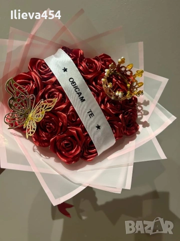 Букети от вечни рози, снимка 7 - Ръчно изработени сувенири - 53228929