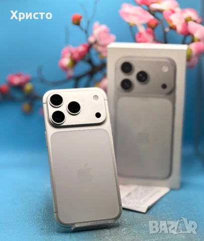 ГАРАНЦИОНЕН!!! Apple iPhone 17 Pro, 256GB, 5G, Silver + подарък оригинален адаптер на Apple, снимка 2 - Apple iPhone - 53942431