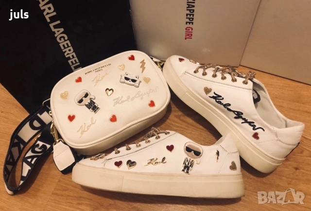 Karl Lagerfeld чанта и сникърси, снимка 2 - Чанти - 49242420