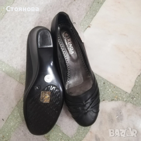 Нови черни обувки N 40 марка Renda на платформа, снимка 2 - Дамски ежедневни обувки - 52140708