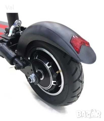 Супер бързият електрически сгъваем скутер в черно с червено, снимка 12 - Велосипеди - 53664835