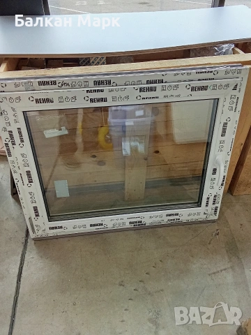 НОВ PVC Прозорец REHAU – 100х80 см (Троен стъклопакет)