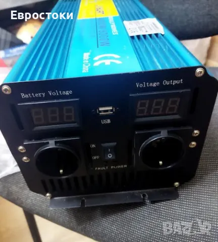 LVYUAN инвертор 4000 W / 8000 W с чиста синусоида, преобразувател на напрежение 12 V 230 V, 2 гнезда, снимка 6 - Аксесоари и консумативи - 47486618