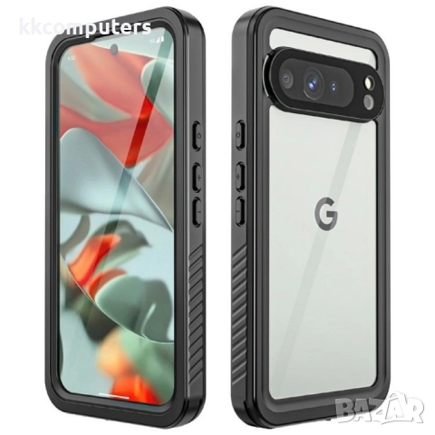 Google Pixel 9 Pro XL REDPEPPER Водоустойчив / Удароустойчив Калъф + Скрийн Протектор – Черен, IP68
