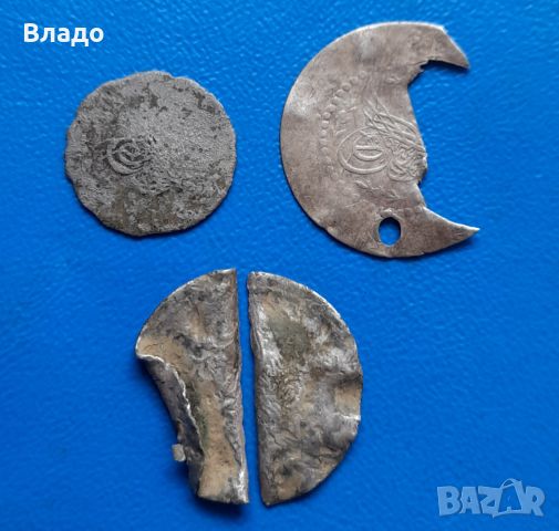 Три османски сребърни монети , снимка 3 - Нумизматика и бонистика - 46009877