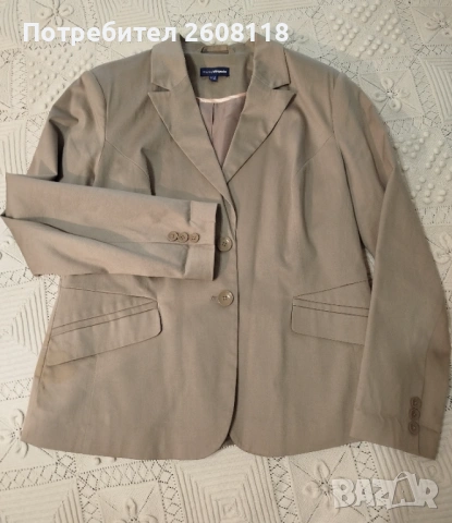 Бежово сако Charles VÖgele – размер L (№ 44), снимка 4 - Сака - 53615989