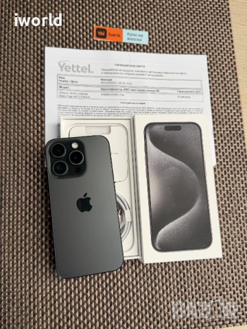 Гаранция❗️ 256gb❗️ iphone 15 PRO ❗️Лизинг от 20Е/мес ❗️ Black titanium