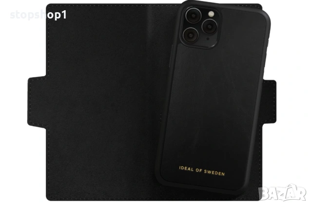 iDeal of Sweden Unity портфейл за iPhone 11 Pro/XS/X, черен, с орелов цвят