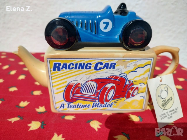 Винтидж чайник играчка състезателна кола, снимка 9 - Колекции - 53845101