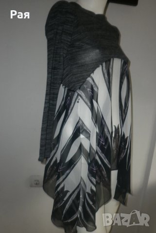 Интересна туника с воал и трико, снимка 3 - Туники - 50761850