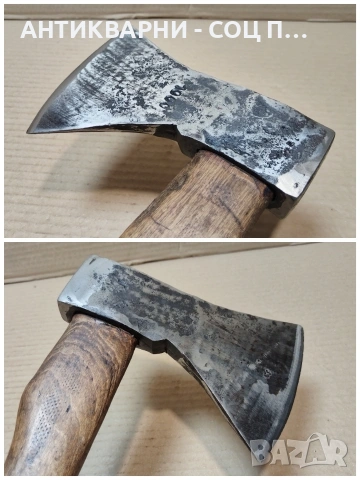 Стара Кована Брадва Топор / 1,2 кг. / НОМЕР 1691., снимка 4 - Антикварни и старинни предмети - 54046725