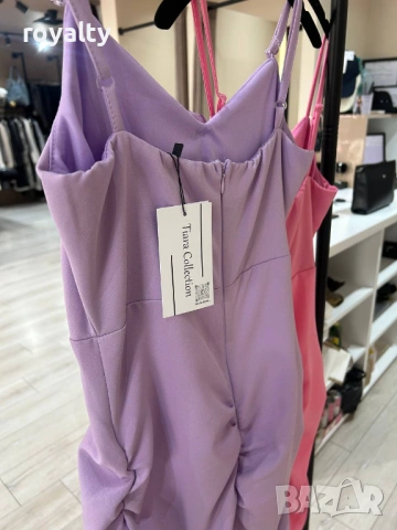 Нови Стилни Дамски Рокли Различни Цветове , снимка 3 - Рокли - 54096392