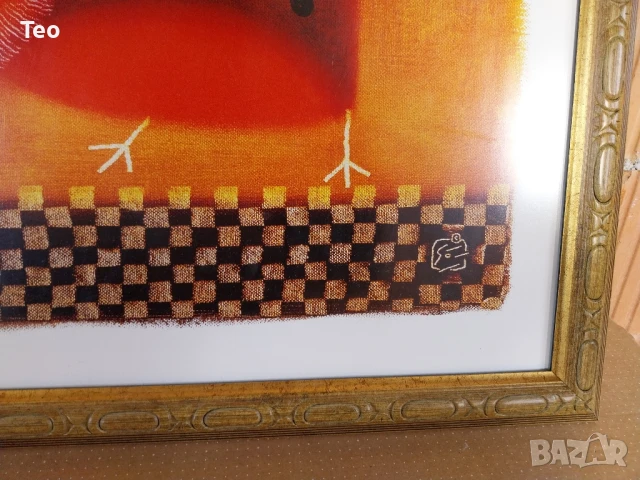 Голяма репродукция,рамкирана с антирефлексно стъкло , снимка 3 - Антикварни и старинни предмети - 51038671
