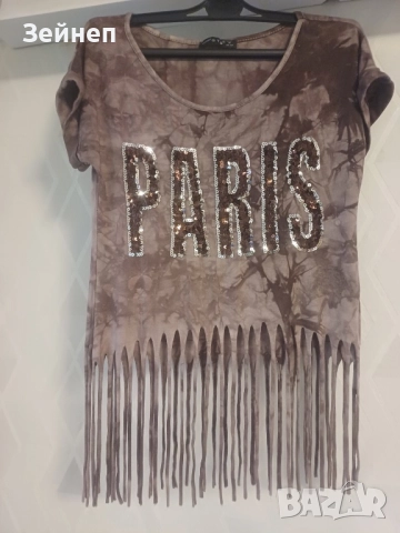 Дамска тениска с ресни